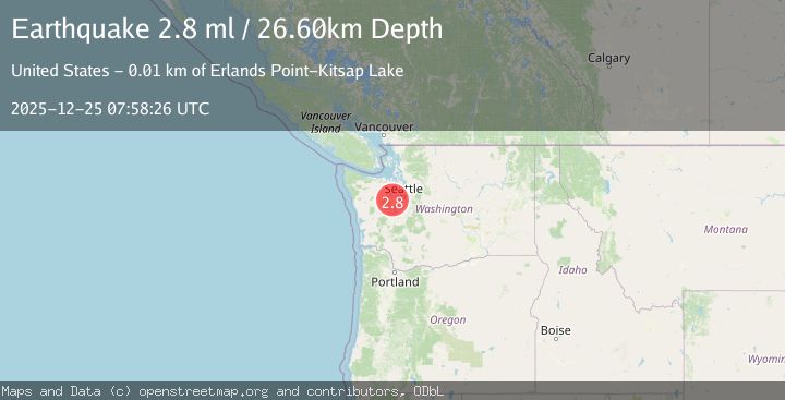 Map of PUGET SOUND REGION, WASHINGTON