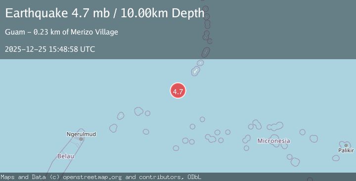 Map of SOUTH OF MARIANA ISLANDS