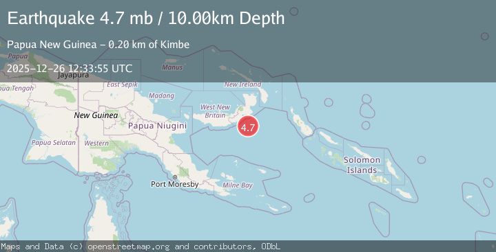 Map of NEW BRITAIN REGION, P.N.G.