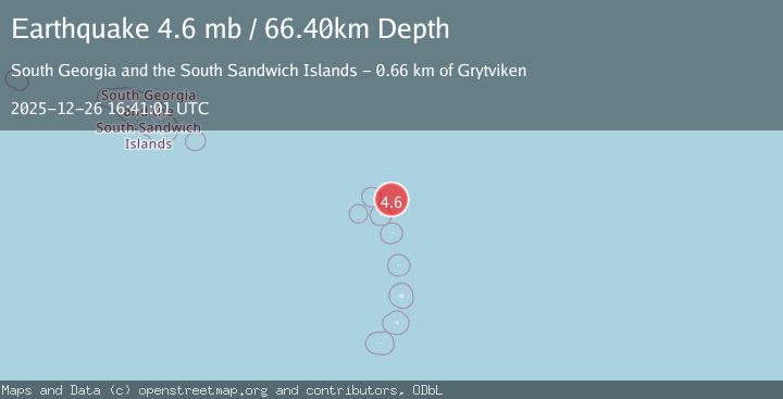 Map of SOUTH SANDWICH ISLANDS REGION