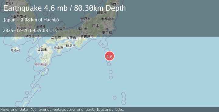 Map of IZU ISLANDS, JAPAN REGION
