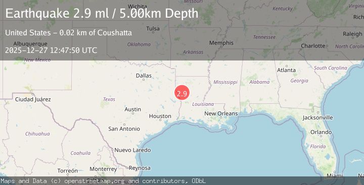 Map of LOUISIANA-TEXAS BORDER REGION
