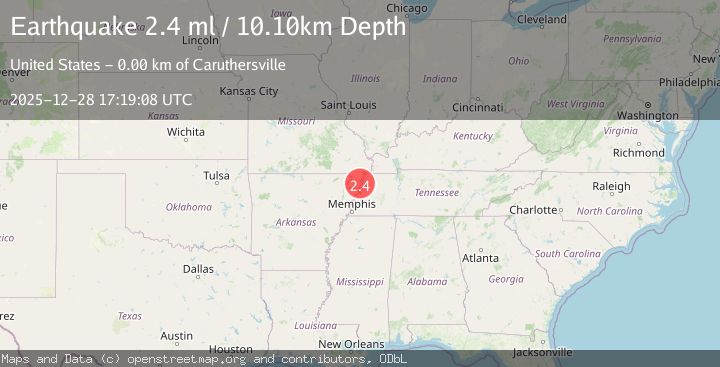 Map of SOUTHEASTERN MISSOURI