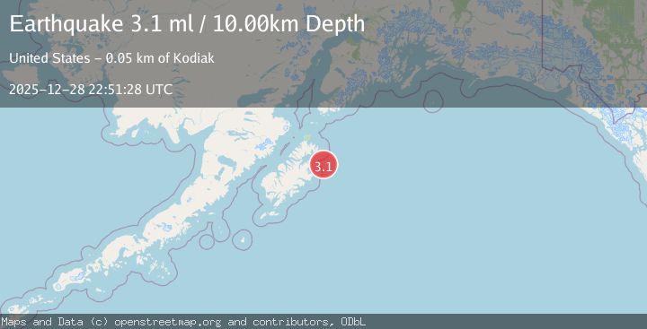 Map of KODIAK ISLAND REGION, ALASKA