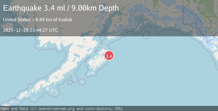 Map of KODIAK ISLAND REGION, ALASKA