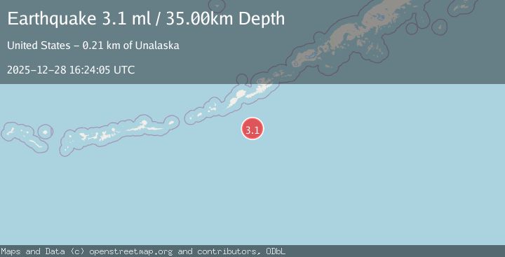 Map of FOX ISLANDS, ALEUTIAN ISLANDS