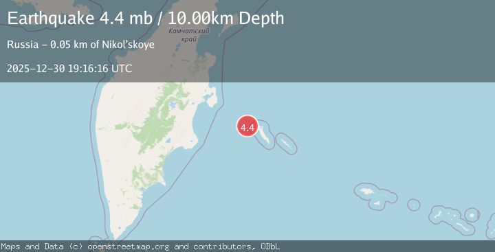 Map of KOMANDORSKIYE OSTROVA REGION