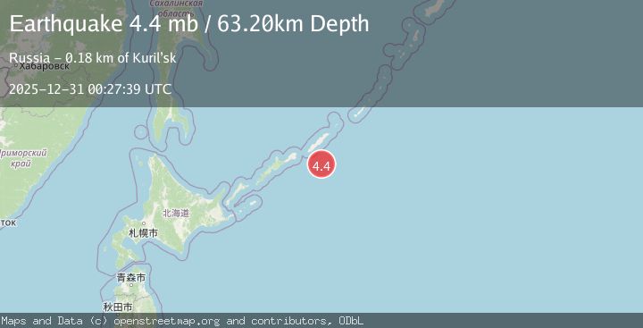 Map of KURIL ISLANDS