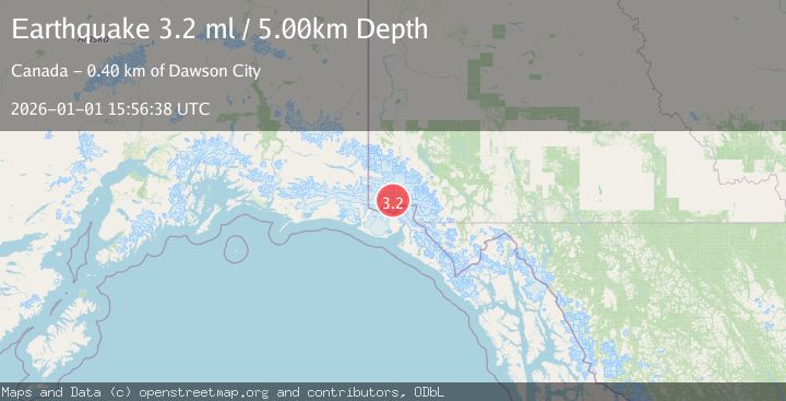 Map of SOUTHERN YUKON TERRITORY, CANADA