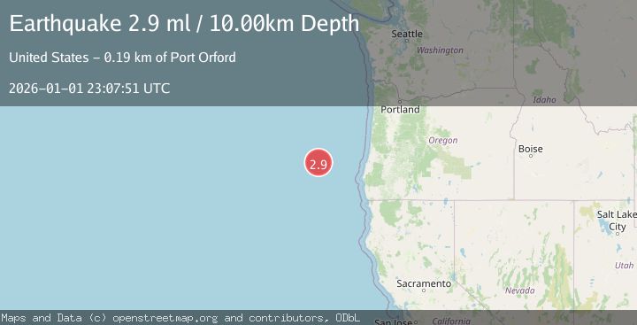 Map of OFF COAST OF OREGON