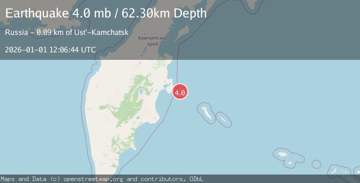 Map of NEAR EAST COAST OF KAMCHATKA