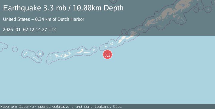 Map of FOX ISLANDS, ALEUTIAN ISLANDS