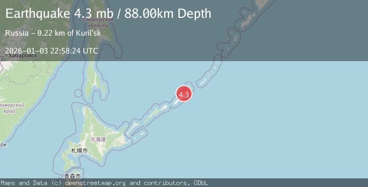 Map of KURIL ISLANDS