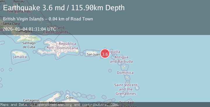 Map of VIRGIN ISLANDS REGION