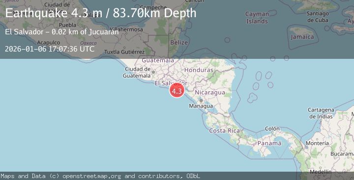 Map of OFFSHORE EL SALVADOR