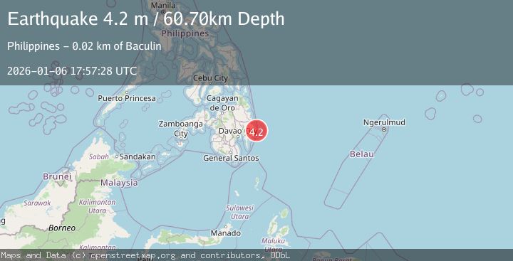 Map of MINDANAO, PHILIPPINES