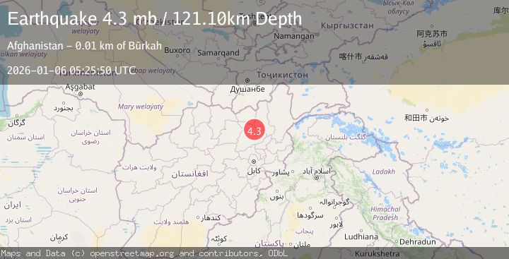 Map of HINDU KUSH REGION, AFGHANISTAN