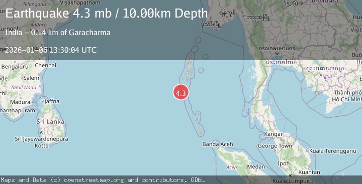 Map of ANDAMAN ISLANDS, INDIA REGION