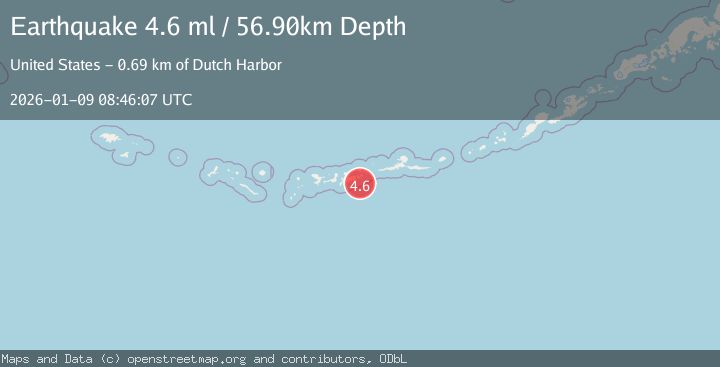 Map of ANDREANOF ISLANDS, ALEUTIAN IS.