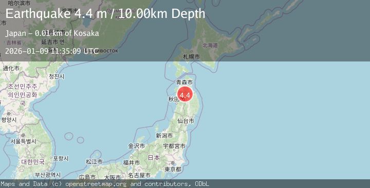Map of EASTERN HONSHU, JAPAN