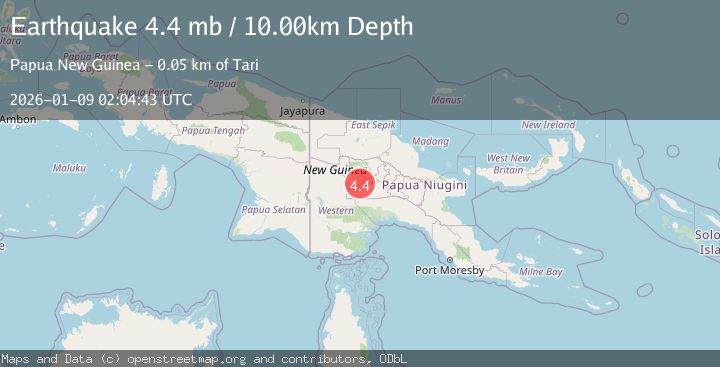 Map of NEW GUINEA, PAPUA NEW GUINEA