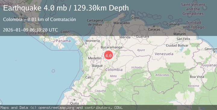 Map of NORTHERN COLOMBIA