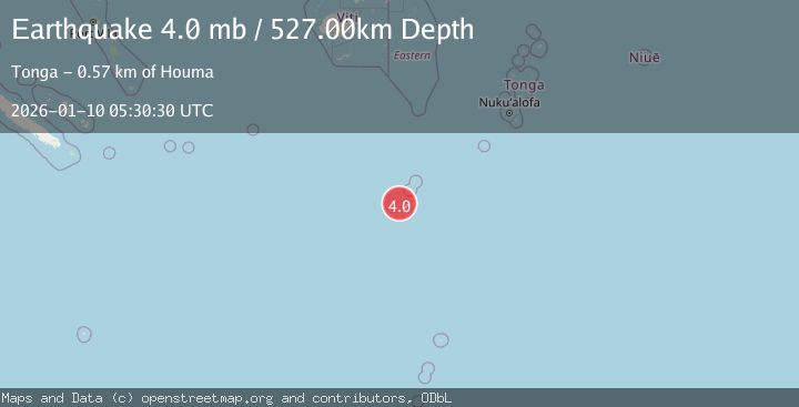 Map of SOUTH OF FIJI ISLANDS