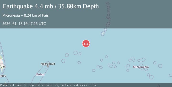 Map of STATE OF YAP, MICRONESIA