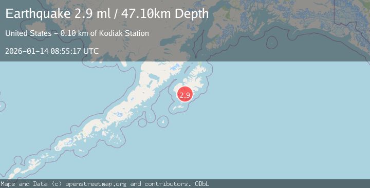 Map of KODIAK ISLAND REGION, ALASKA