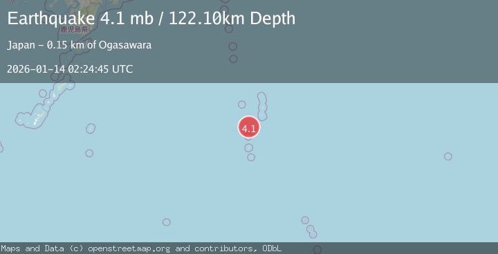 Map of VOLCANO ISLANDS, JAPAN REGION