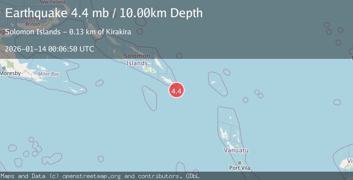 Map of SOLOMON ISLANDS