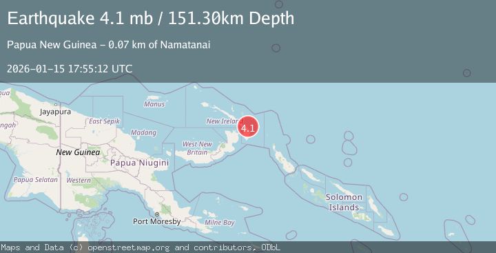 Map of NEW IRELAND REGION, P.N.G.