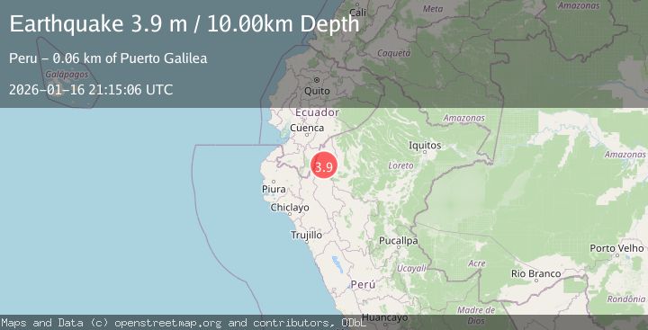 Map of PERU-ECUADOR BORDER REGION