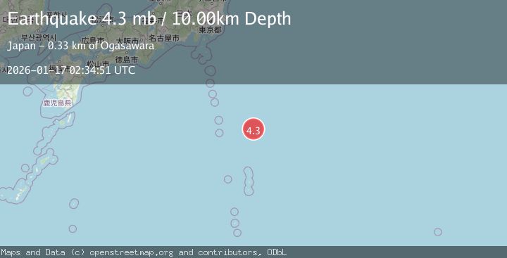 Map of IZU ISLANDS, JAPAN REGION