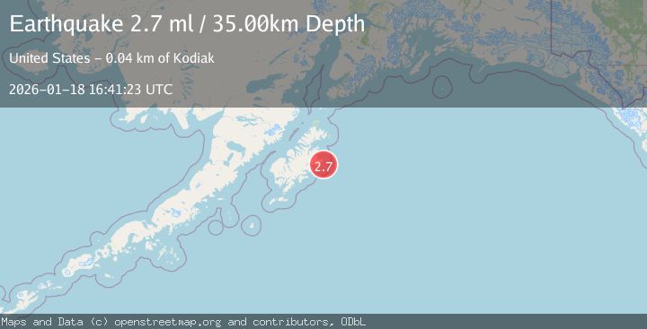 Map of KODIAK ISLAND REGION, ALASKA