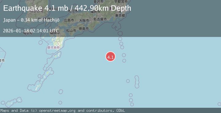 Map of IZU ISLANDS, JAPAN REGION