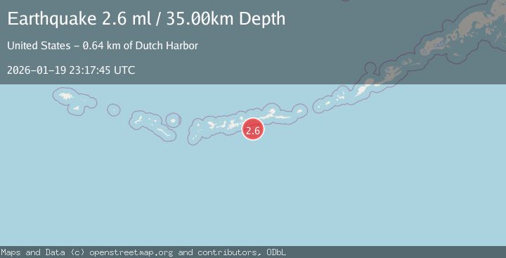 Map of ANDREANOF ISLANDS, ALEUTIAN IS.