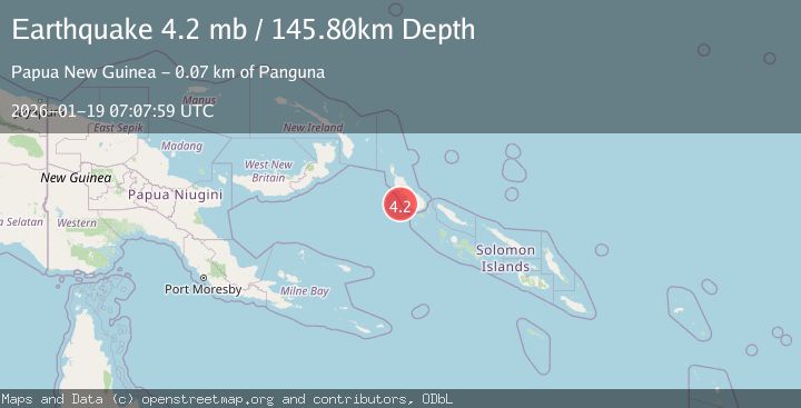 Map of BOUGAINVILLE REGION, P.N.G.