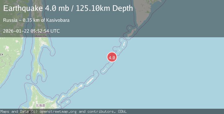 Map of KURIL ISLANDS