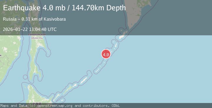 Map of KURIL ISLANDS
