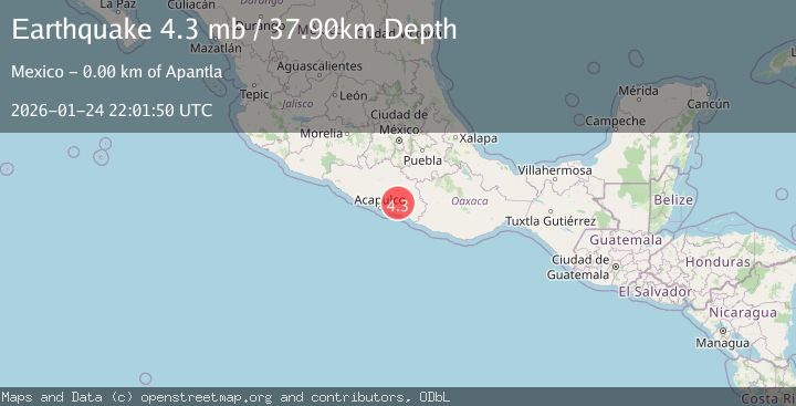 Map of GUERRERO, MEXICO