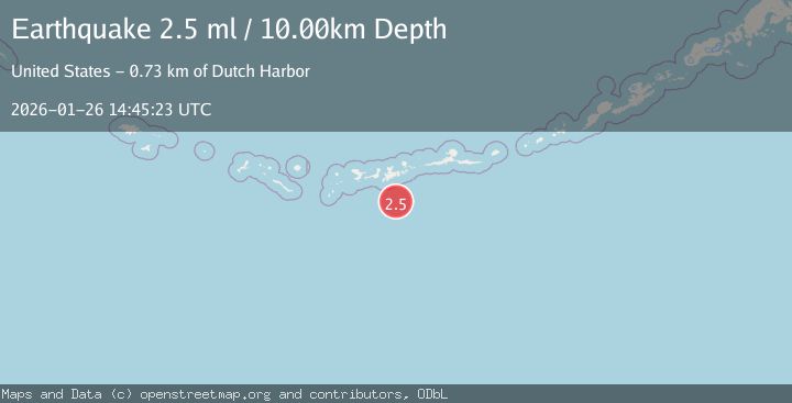 Map of ANDREANOF ISLANDS, ALEUTIAN IS.