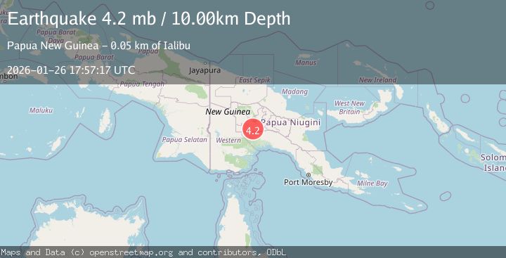 Map of NEW GUINEA, PAPUA NEW GUINEA