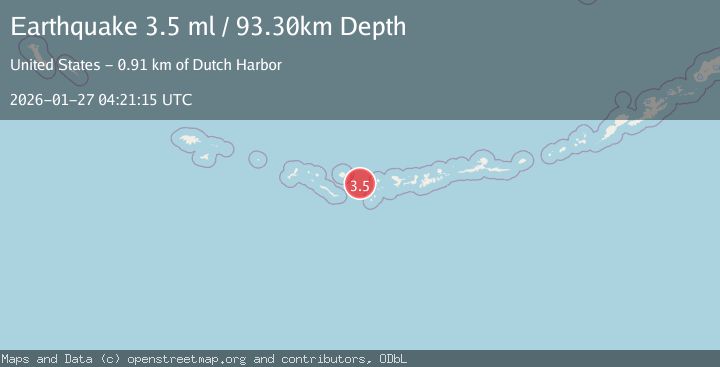 Map of ANDREANOF ISLANDS, ALEUTIAN IS.