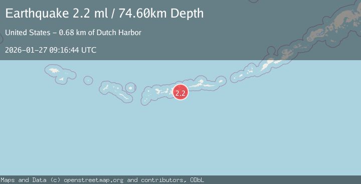 Map of ANDREANOF ISLANDS, ALEUTIAN IS.