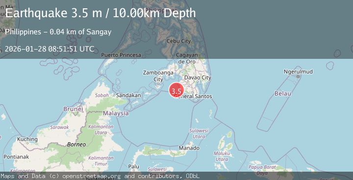 Map of MORO GULF, MINDANAO, PHILIPPINES
