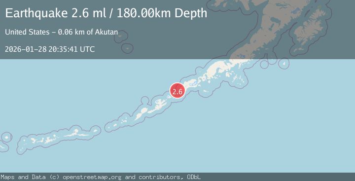 Map of FOX ISLANDS, ALEUTIAN ISLANDS