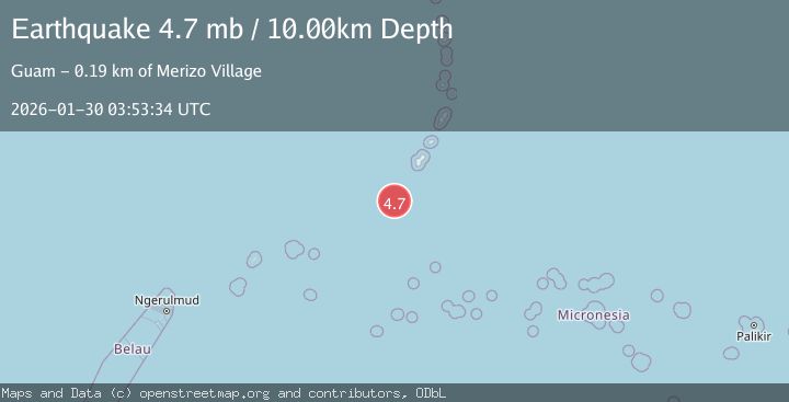 Map of SOUTH OF MARIANA ISLANDS
