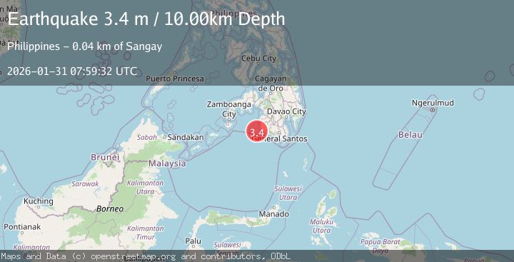 Map of MORO GULF, MINDANAO, PHILIPPINES