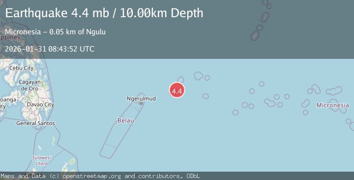 Map of STATE OF YAP, MICRONESIA